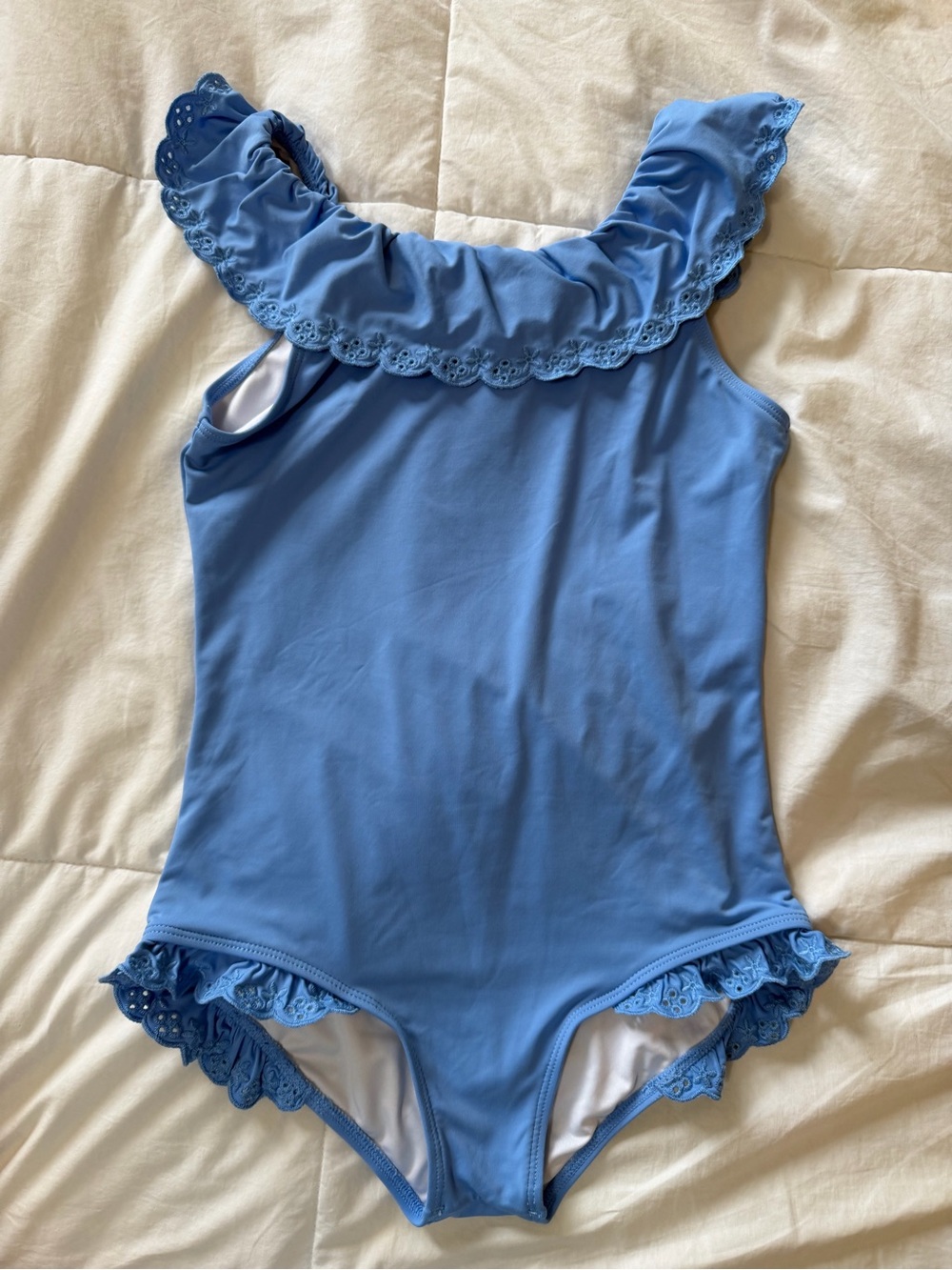 TBBC Blue Ruffle One-Piece Swimsuit